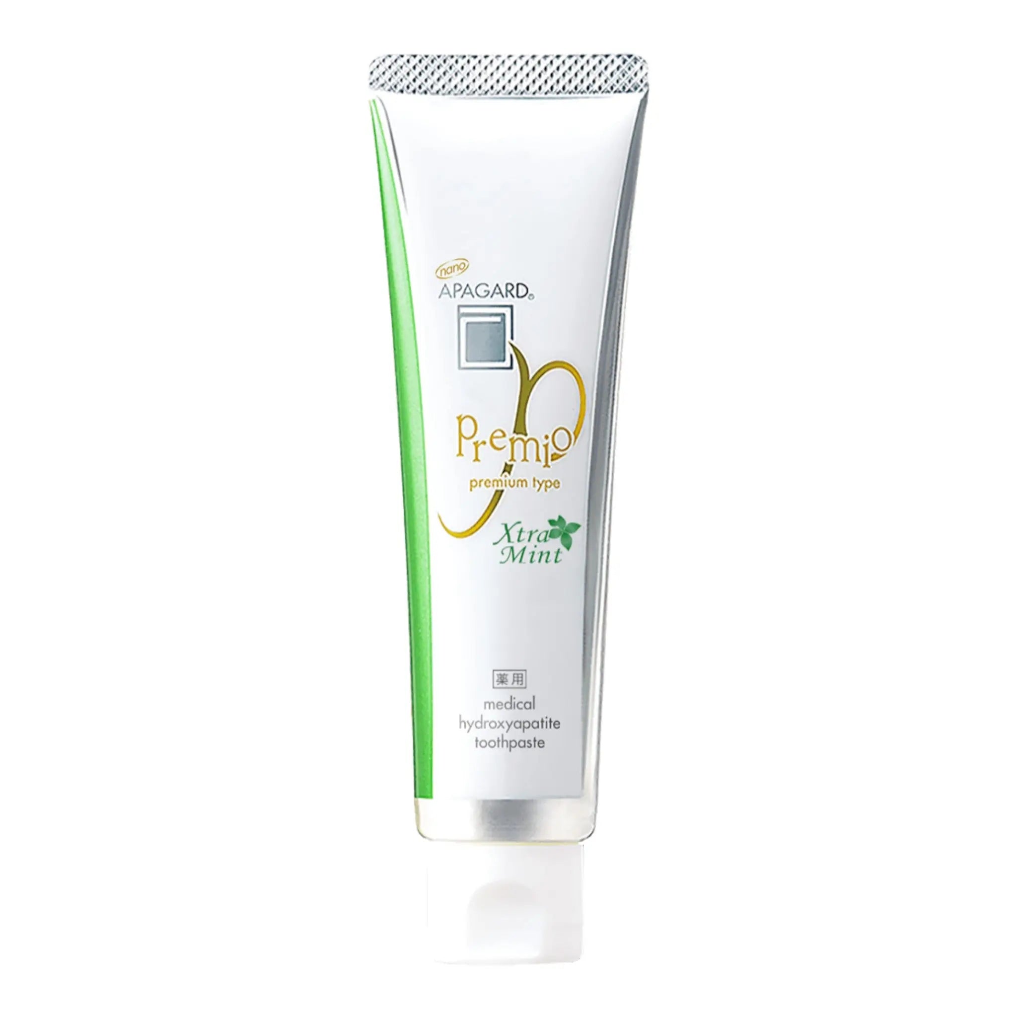Apagard Premio XTRAMINT pasta de dinti pentru albire si remineralizare cu nano-Hidroxiapatita, extra menta 100g - DIVADENT - Produse premium de igiena orala cu hidroxiapatita