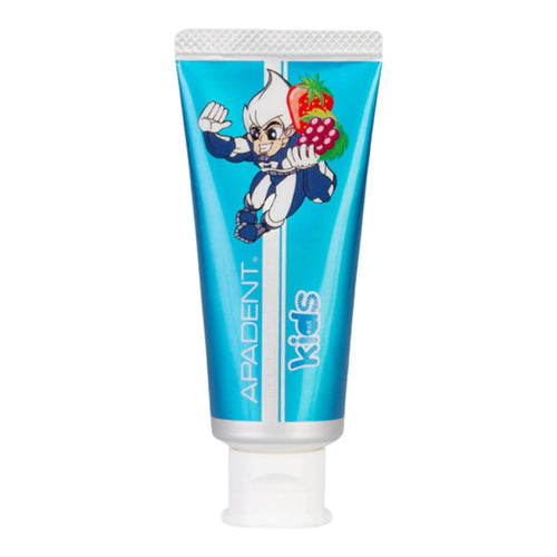 Pasta de dinti pentru copii APADENT KIDS, nano-hidroxiapatita, fara fluor, aroma capsuni si struguri, 60g - DIVADENT - Produse premium de igiena orala cu hidroxiapatita