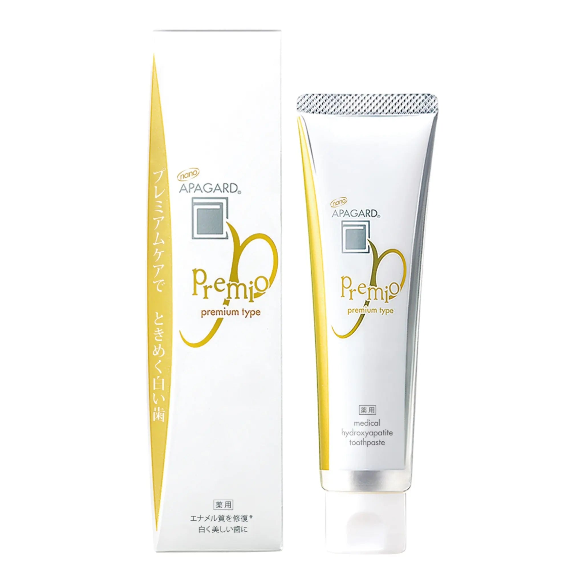 Apagard Premio pasta de dinti cu nano‑Hidroxiapatita pentru Remineralizare si Reducerea Senzatiei de Durerе 100g - DIVADENT - Produse premium de igiena orala cu hidroxiapatita