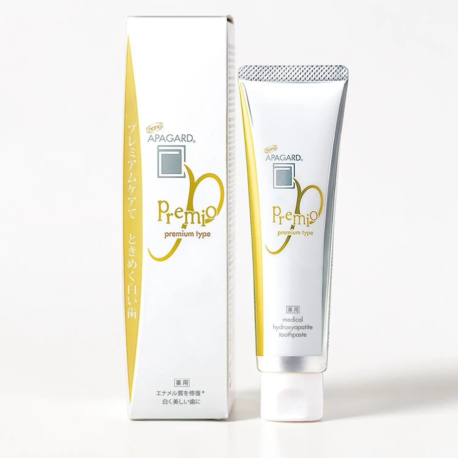 Apagard Premio pasta de dinti cu nano‑Hidroxiapatita pentru Remineralizare si Reducerea Senzatiei de Durerе 100g - DIVADENT - Produse premium de igiena orala cu hidroxiapatita