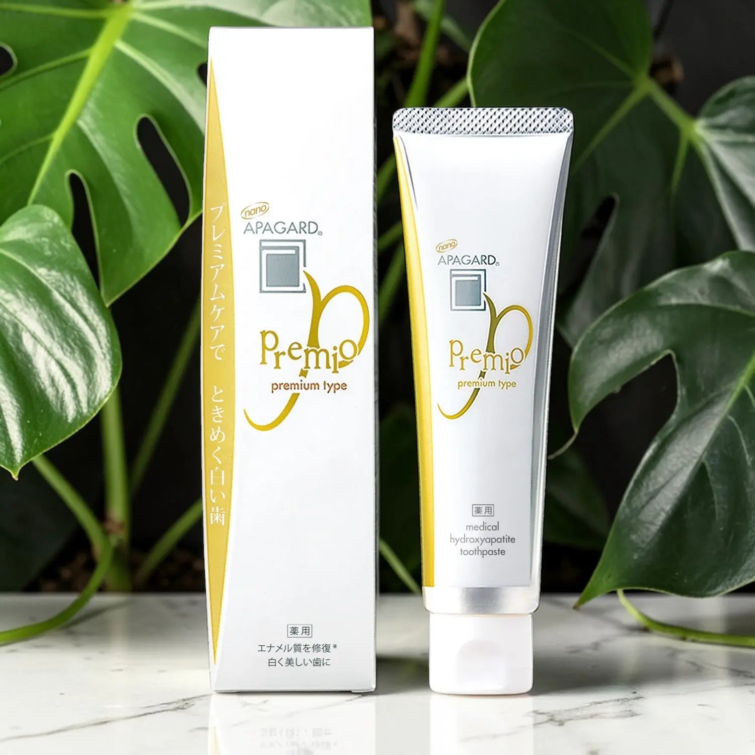 Apagard Premio pasta de dinti cu nano‑Hidroxiapatita pentru Remineralizare si Reducerea Senzatiei de Durerе 100g - DIVADENT - Produse premium de igiena orala cu hidroxiapatita